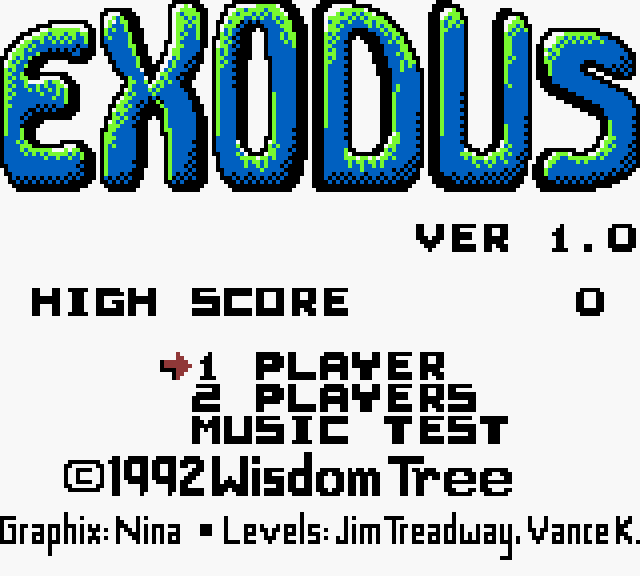 Exodus - Journey to the Promised Land Title Screen